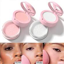 DUNUF Oil Control Setting Powder,Micro-Fine Texture, Long-Lasting Matte Finish, Pore-Minimizing & Smoothing Fine Lines, Waterproof Sweatproof, Suitable For Daily, Party,Christmas Holiday Gift. - 彩色 - 查看 2