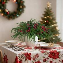 Artificial Holly Berries, Mini Fake Berries Decor On Wire For Christmas Tree Decorations Flower Wreath DIY Craft Use