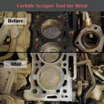 Carbide Scraper, Super Carbide Gasket Scraper For Metal And Automotive, 1-1/4 Inch And 5/8 Inch Carbide Scraper Set (2-Piece)
