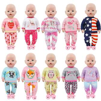 18-Inch Teenage Girl Doll Clothes, Casual Homewear & Pajamas For Summertime Doll Outfit