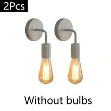 现代北欧壁灯，E27灯座 - 适用于装饰客厅、卧室、餐厅和走廊（不含灯泡），也可用于玄关、入口处。