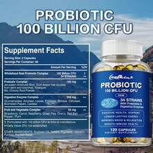 PSLALAE Probióticos 100 Mil Millones De UFC - Salud Digestiva E Intestinal - Alivia El Estreñimiento, La Diarrea, Los Gases Y La Hinchazón - 120 Unidades - 120 cápsulas - Ver 2