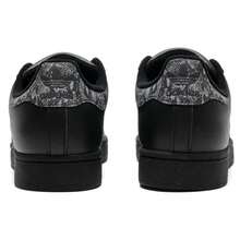 Adidas 男女通用休闲运动鞋 SUPERSTAR II 低帮系带舒适轻便日常户外鞋 - 黑色/亮金屬鐵灰/深灰色 - 查看 5