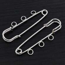 5pcs Craft Safety Pins Brooch Metal Sewing Pins With Loops Sewing Clothes Pins For Tags DIY Handmade Jewelry Making Accessories Findings - Brooch Pins - View 22
