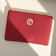 Armani 1PC Handbag For Women, Red Portable Makeup Bag, Simple And Stylish Handbags For Women, Suitable For Carrying Makeup Products/Wallets/Daily Necessities/Functional Handbags, Suitable For Daily/Travel/Tourism/Camping, As A Gift For Her/Him, Autumn Promotion, Back To School Season, Christmas, Mother's Day.GAR25008