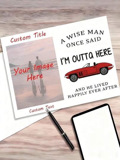 1/5/10/20/40pcs Customized Retirement Farewell Cards For Lively Colleagues, Goodbye Cards With Personalized Photos, Humorous Quotes And Heart Accents, Unique Gifts For Retirement, Leaving Or Farewell Party, Personalized Cards