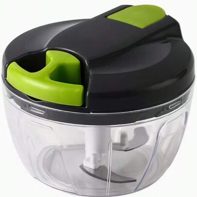 ProMaster Multi-Functional Food Chopper - Effortless Vegetable Cutter, Onion Slicer, Garlic Crusher, Meat Grinder, Cheese Slicer, And Salad Chopper For Home And Restaurant Kitchens - 16.91oz/ 18.6oz/ 30.43oz/ 32.12oz Capacity, Blue And Green Gray Colors