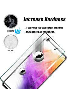 4 pezzi Pellicola protettiva in vetro temperato ultra-trasparente, durezza 9H, alta sensibilità, anti-graffio, impermeabile, compatibile con Samsung Galaxy S20 FE/S21 FE/S23 FE/S24 FE/A02/A02S e la maggior parte dei modelli di telefono