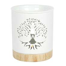 Something Different Tree Of Life Oil Burner (White) - 100% Mixed - (SD3067) - White - View 2