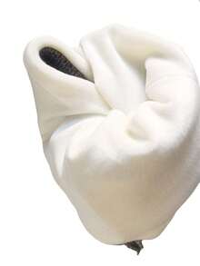 1 pezzo Set cappello e sciarpa a tema orso grigio cartoni animati per bambini, berretto balaclava invernale lavorato a maglia con fodera termica, adatto per ragazzi e ragazze