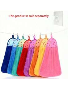 1/4 Piece Set Super Soft Coral Fleece Kitchen Towels - Highly Absorbent & Hang-Able, Suitable For Bathroom, Kitchen, Living Room Decor, Random Christmas Themed Colors