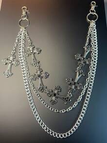 交叉裤链、钱包链、复古链、双层链、嘻哈朋克风、牛仔裤链、口袋链、男士钥匙链