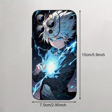 Fundas para Teléfono Móvil de Anime Boy Negro, Creativas, Resistentes a Manchas y con Protección Integral para Lente Antigolpes, Duraderas, Accesorios de Teléfono de la Serie Clásica para iPhone11/12/13/14/15/16/Pro Max o Plus, Regalo de Funda - Color mezclado 1 - Ver 5