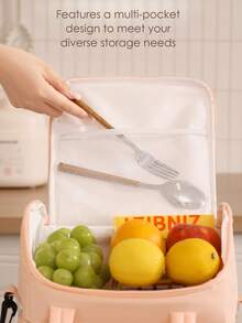 1 szt. Duża pojemność, miękka, izolowana torba na lunch, przenośna, izolowana torba o dużej pojemności, przenośna, izolowana torba na lunch z folii aluminiowej, izolowana torba na lunch z powrotem do szkoły, podróż, piknik, szkoła, praca, kemping, biuro, dziewczęta, chłopcy, studenci, niezbędne w podróży, artykuły szkolne, niezbędne na studia, świąteczna torba na lunch, odpowiednia na każdą porę roku: wiosnę, lato, jesień i zimę