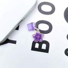 1 Piece - Exquisite Personalized Flower Dust Plug - Suitable For Type-C Charging Port Dust Plug - Small, Portable And Practical