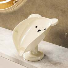 1pc Soap Dish Tray, Freestanding Luxury Soap Holder For Bathroom, No Drilling Required Bathroom Accessories Bathroom Organizer Back To School Storage