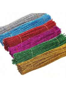 1000 Piezas Limpiapipas, BetterJonny 30cm de Largo Limpia Pipas Colores Surtidos Tallos de Chenilla para Proyectos Manualidades Decoraciones, 10 Colores - 600 piezas, 6 colores - Ver 5