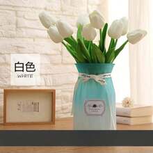 3pcs Artificial Tulip Flowers Decor, Home Decoration Accessories, Living Room & Bedroom Ornament - Hot Pink - View 48