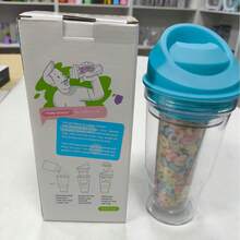 Portable Plastic Breakfast Cereal Cup, Suitable For Quick Breakfast, Can Hold Breakfast Cereal And Milk For On-The-Go, Container For Your Favorite Breakfast Cereal, No Spoon Or Bowl Needed. - Yellow - View 5