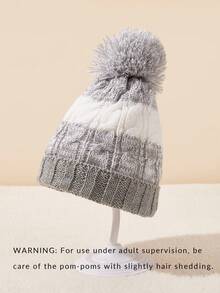 1 buc. Căciulă tricotată pentru bebeluși, șapcă de toamnă/iarnă pentru exterior, căciulă cadou de sărbători, rezistentă la vânt pentru exterior, moale și confortabilă de purtat