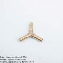 4pcs/Set, 1pc 3-Way, 1pc Y-Shaped Brass Hose Connectors, Leak-Proof, Fit For Air/Water/Fuel/Oil Pipes, Universal US/EU Thread Standards, Multiple Sizes