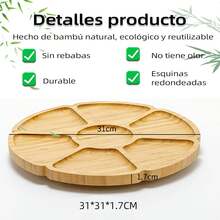 Set De Servicio Para Quesos Y CharcuteríA (Tabla MáRmol-Bambú + Utensilios + Pizarras Con Gis) - PráCtico Para Botanas - 1 - Ver 5