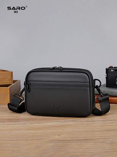 男士时尚休闲斜挎包，大容量青年街头风单肩包，新款情人节礼品袋