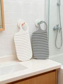 2pcs/Set Portable Thick Silicone Mini Washboard, Anti-Slip Baby Clothes Socks Cleaning Tool - Multicolor - View 11