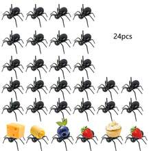 6/24/36/60pcs Reusable Ant Shaped Toothpick/Fruit Dessert Fork, Snack Cake Appetizer Animal Forks, Party Fruit Picks Made Of Plastic Toothpicks - Black - View 12