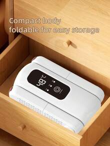 OBOVAY 1 pezzo di asciugatore di scarpe intelligente, asciugatore portatile per scarpe con aria calda in circolazione, asciugatura rapida delle scarpe, temperatura costante automatica, sterilizzazione e deodorizzazione UV, asciugatore con timer intelligente, design pieghevole, adatto per tutte le scarpe