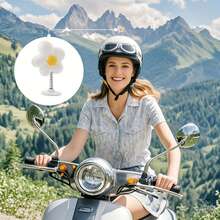 1pieza, accesorios decorativos multifuncionales para casco: adorables decoraciones de flores, aptas para cascos de bicicleta, bicicleta eléctrica, motocicleta y patineta, fabricadas en material PP duradero, en colores rosa, morado, azul y blanco. - licenciado en Derecho - Ver 5