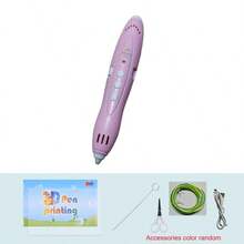 DIY 3D Printing Pen Kit, Low Temperature PCL Filament, Handmade 3D Painting Tool, Educational Toy For Students, Girls, Children, Christmas Gift (Scissors, Filament & Accessories In Random Colors)