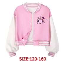 NetHong Kids K.Pop Demon Hunters Jacket Sweatshirt Tops Trousers Casual Baseball Jacket