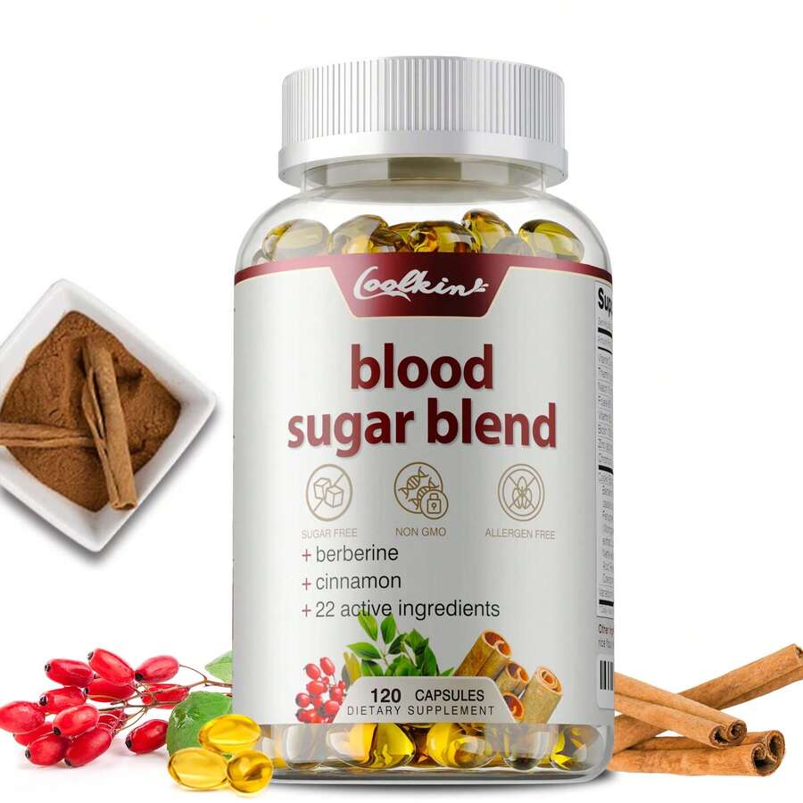 BUPORAI Mezcla De Azúcar En Sangre De 800 Mg: Mantiene Niveles Saludables De Azúcar En Sangre Dentro De Los Límites Normales. Incluye Vitamina D, B12 Y Folato (120 Unidades) - Una botella - Etapa de prueba - Ver 1