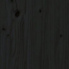 Cabecero, negro, 94x6x82,5 cm, madera de pino