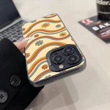 70s Vintage Retro Stripes Designed Phone Case Matte Colored Silver Covercompatible With  15 14 16 13 12 11 Pro Max Plus XS X Shockproof Har,Covercompatible With  17 Case,  17 Pro Case,  17 Pro Max Case - Black9 - Xem 11