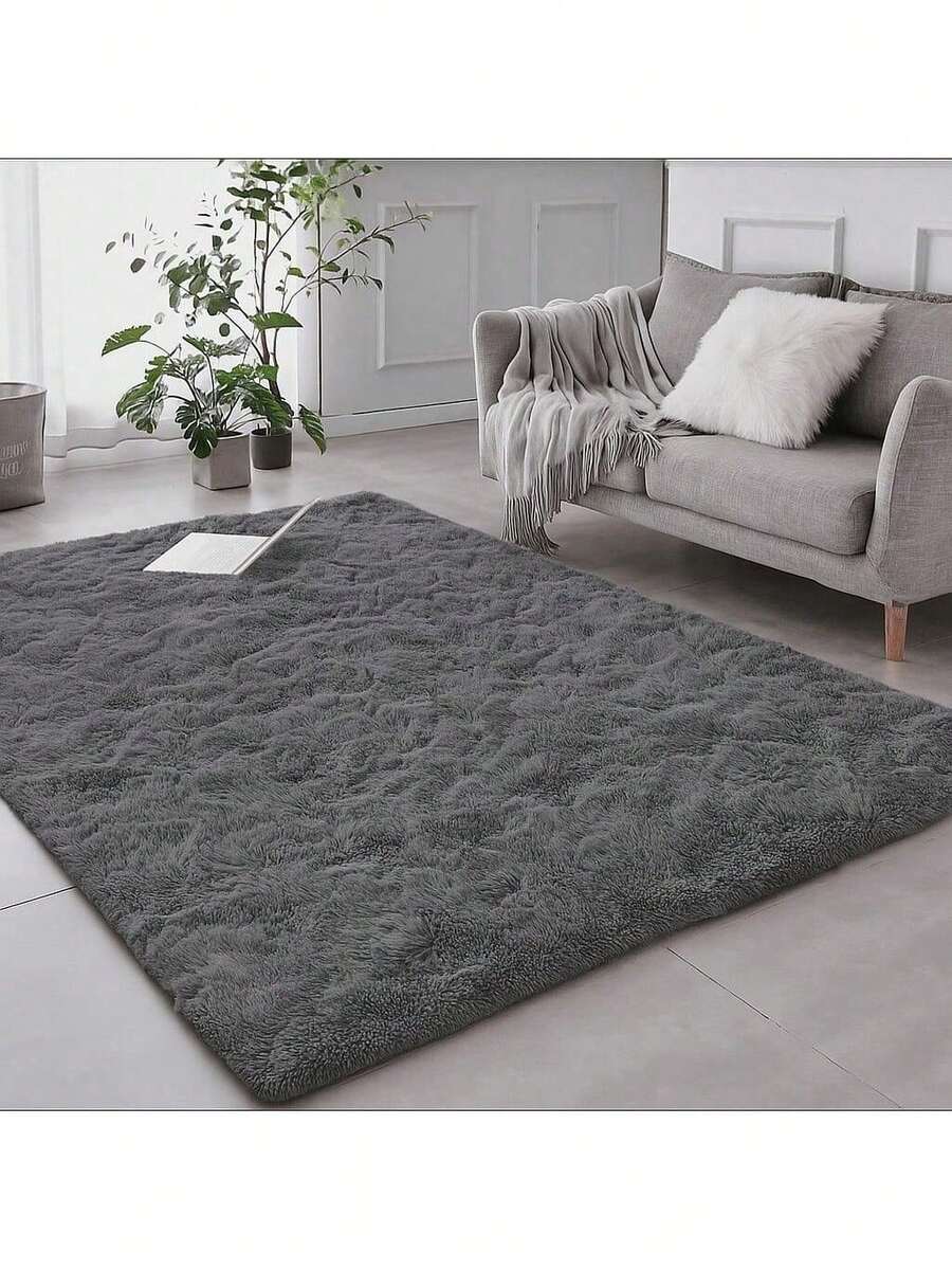 Luxury Soft Shaggy Living Room Rug 2.00 X 1.50 High Standard Bedroom Office - 灰色 - 查看 1