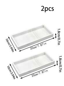 Khay để bàn và tủ đựng đồ - Khay đựng đồ nhà tắm bằng silicon, Giá đựng xà phòng rửa bát cầm tay linh hoạt cho nhà bếp, Hộp đựng đồ trên bàn phòng tắm, Khay trang trí bồn cầu vòi sen, Miếng lót trang điểm bồn rửa mặt - Nhiều màu - Xem 23