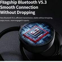 TAA1609 New Generation Over-Ear Wireless Bone Conduction Headphones, Lightweight Portable High-Resolution Audio, Long Battery Life, Noise Cancellation, Touch Control, Waterproof Headphones For Running Sports Fitness Swimming - 彩色 - 查看 11