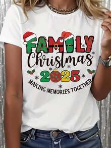 Women's Tree Casual Round Neck Short Sleeve-Shirt, Cheerful And Bright Tree, Women's Shirt, Women's Holiday Shirt,, Chic Winter Shirt, Cute Holiday-Shirt, Tree Shirt,-Shirt, Women's Clothing - Trắng 2 - Xem 6