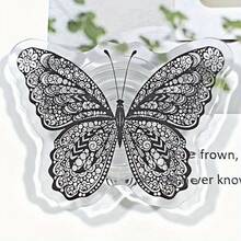 2D Butterfly Shaped Phone Stand - Self-Adhesive Phone Holder, Portable Desktop Stand, Universal Non-Slip Design, Creative Gift For Girls - Multicolor - View 10