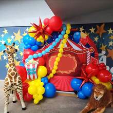 40pcs Red, Yellow, Blue Balloon Set, 10inch Latex Balloons. Suitable For Weddings, Birthdays, Anniversaries, Graduations, Etc. - Multipurpose Indoor Celebration Decor, Birthday Balloons - Multicolor - View 1