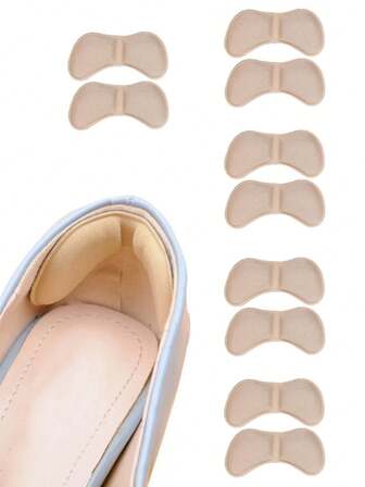 5 Pairs Of Anti Wear Heel Stickers, Anti Drop Heel Stickers, Anti Wear Shoes, Greatly Reduced Size, Half Size Pad, Heel Stickers