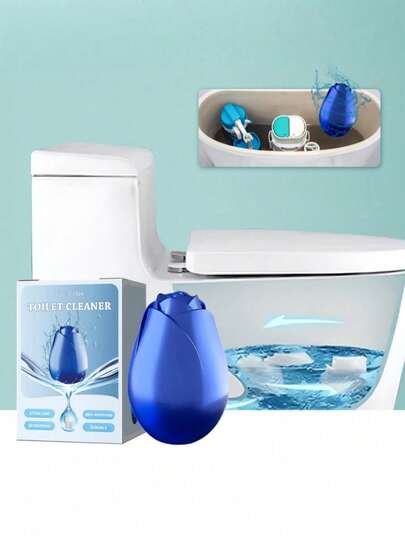 Limpiador de inodoro con aroma a rosa, quitamanchas de baño para el hogar, desodorante, fragancia duradera