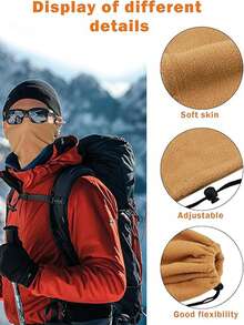 Winterhalswärmer Skimaske: Nackengamasche Gesichtsmaske Balaclava Schal