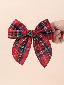 2 pièces Pinces à cheveux avec nœud à carreaux rouges de Noël, convenant aux filles et aux adolescentes, accessoires capillaires décontractés pour les fêtes, pinces alligator, pinces à cheveux avec nœud en tissu, pinces à cheveux pour fête, décorations capillaires de Noël et du Nouvel An pour femmes, accessoires pour la tête - Multicolore - Voir 3