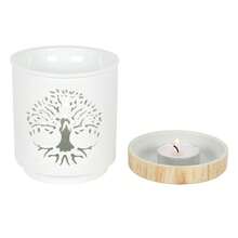 Something Different Tree Of Life Oil Burner (White) - 100% Mixed - (SD3067) - White - View 3
