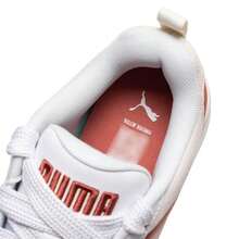 Puma 男女通用舒适休闲系带低帮运动鞋，Park Lifestyle SD 轻便户外运动鞋，适合日常穿着 - 彪馬白-磚紅-暖白 - 查看 6