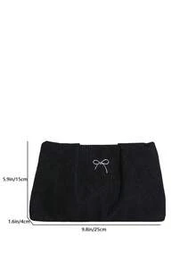 Autumn/Winter New Corduroy Large Capacity Clutch Bag, Fashion Versatile Party Makeup Bag