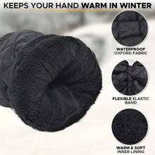 Car Windshield Ice Scraper Mitt Waterproof Snow Shovel Brush With Warm Gloves Scratch-Free Snow Removal Tools For Car Cleaning